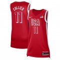 Cheap Women's USA Basketball #11 Napheesa Collier Red 2024 Swingman Stitched Jersey