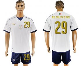 Wholesale Cheap Italy #29 De Silvestri Away Soccer Country Jersey