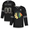 Wholesale Cheap Men's Adidas Blackhawks Personalized Authentic Black Classic NHL Jersey