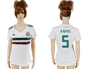 Wholesale Cheap Women\'s Mexico #5 A.Reyes Away Soccer Country Jersey