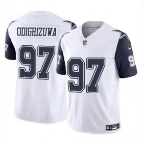 Cheap Men\'s Dallas Cowboys #97 Osa Odighizuwa White F.U.S.E Vapor Untouchable Limited Stitched Football Jersey