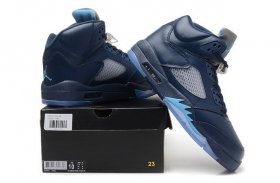 Wholesale Cheap Air Jordan 5 Retro Shoes Hornets Blue/gray