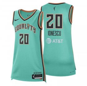 Cheap Women New York Liberty #20 Sabrina Ionescu Mint green Stitched WNBA Jersey