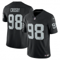 Wholesale Cheap Men's Las Vegas Raiders #98 Maxx Crosby Black 2023 F.U.S.E Vapor Untouchable Stitched Football Jersey