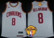 Wholesale Cheap Men's Cleveland Cavaliers #8 Matthew Dellavedova 2015 The Finals New White Jersey