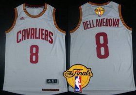 Wholesale Cheap Men\'s Cleveland Cavaliers #8 Matthew Dellavedova 2015 The Finals New White Jersey