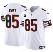 Cheap Men's Chicago Bears #85 Cole Kmet White 2024 F.U.S.E. With 1-star C Patch Vapor Untouchable Limited Football Stitched Jersey