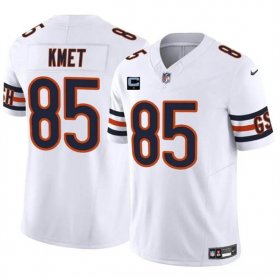 Cheap Men\'s Chicago Bears #85 Cole Kmet White 2024 F.U.S.E. With 1-star C Patch Vapor Untouchable Limited Football Stitched Jersey