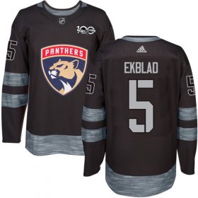 Wholesale Cheap Adidas Panthers #5 Aaron Ekblad Black 1917-2017 100th Anniversary Stitched NHL Jersey