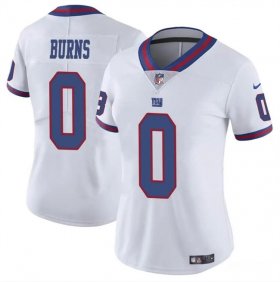 Cheap Women\'s New York Giants #0 Brian Burns White Stitched Jersey(Run Small)