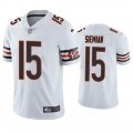 Wholesale Cheap Men's Chicago Bears #15 Trevor Siemian White Vapor untouchable Limited Stitched Jersey