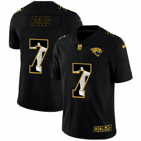 Wholesale Cheap Jacksonville Jaguars #7 Nick Foles Men\'s Nike Carbon Black Vapor Cristo Redentor Limited NFL Jersey