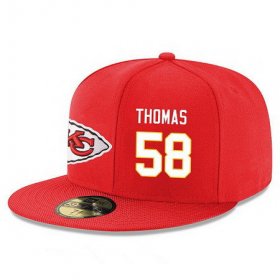 Wholesale Cheap Kansas City Chiefs #58 Derrick Thomas Snapback Cap NFL Player Red with White Number Stitched Hat