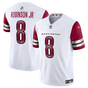 Wholesale Cheap Men\'s Washington Commanders #8 Brian Robinson Jr. White 2023 F.U.S.E. Vapor Limited Football Stitched Jersey