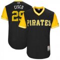 Wholesale Cheap Pirates #29 Francisco Cervelli Black 