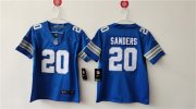 Cheap Women's Detroit Lions #20 Barry Sanders Blue Vapor Football Stitched Jersey(Run Smaller)