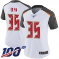 Wholesale Cheap Nike Buccaneers #35 Jamel Dean White Women's Stitched NFL 100th Season Vapor Untouchable Limited Jersey