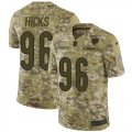 Wholesale Cheap Nike Bears #96 Akiem Hicks Camo Youth Stitched NFL Limited 2018 Salute to Service Jersey