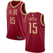 Wholesale Cheap Rockets #15 Clint Capela Red Basketball Swingman City Edition 2018-19 Jersey