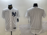 Cheap Men's New York Yankees Blank White 2024 Flex Base Stitched Jersey