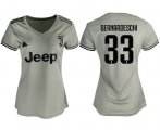 Wholesale Cheap Women's Juventus #33 Bernardeschi Away Soccer Club Jersey