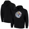 Wholesale Cheap Pittsburgh Steelers G-III Sports by Carl Banks Primary Logo Full-Zip Hoodie Black