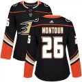 Wholesale Cheap Adidas Ducks #26 Brandon Montour Black Home Authentic Women's Stitched NHL Jersey