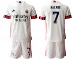 Wholesale Cheap Men 2020-2021 club Real Madrid home 7 white Soccer Jerseys2