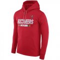 Wholesale Cheap Men's Tampa Bay Buccaneers Nike Red Sideline ThermaFit Performance PO Hoodie