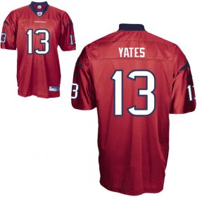 Wholesale Cheap Texans #13 T.J. Yates Red Stitched NFL Jersey