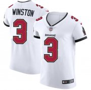 Wholesale Cheap Tampa Bay Buccaneers #3 Jameis Winston Men's Nike White Vapor Elite Jersey