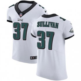 Wholesale Cheap Nike Eagles #37 Tre Sullivan White Men\'s Stitched NFL Vapor Untouchable Elite Jersey