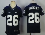 Wholesale Cheap Penn State Nittany Lions #26 Saquon Barkley Navy College Football Jersey