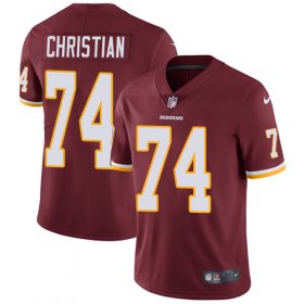 Wholesale Cheap Nike Redskins #74 Geron Christian Burgundy Red Team Color Men\'s Stitched NFL Vapor Untouchable Limited Jersey