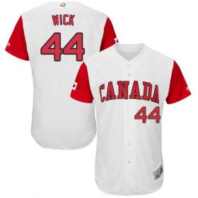 Wholesale Cheap Team Canada #44 Rowan Wick White 2017 World MLB Classic Authentic Stitched MLB Jersey