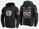 Wholesale Cheap Bruins #88 David Pastrnak NHL Banner Wave Usa Flag Black Hoodie