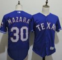 Wholesale Cheap Rangers #30 Nomar Mazara Blue Flexbase Authentic Collection Stitched MLB Jersey