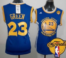 Wholesale Cheap Women\'s Golden State Warriors #23 Draymond Green Blue 2016 The NBA Finals Patch Jersey