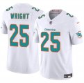 Cheap Men's Miami Dolphins #25 Jaylen Wright White 2024 F.U.S.E Vapor Limited Football Stitched Jersey