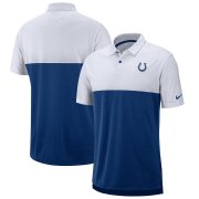 Wholesale Cheap Indianapolis Colts Nike Sideline Early Season Performance Polo White Royal