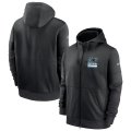 Wholesale Cheap Carolina Panthers Nike Sideline Impact Lockup Performance Full-Zip Hoodie Black