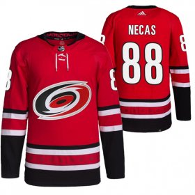 Wholesale Cheap Men\'s Carolina Hurricanes #88 Martin Necas Red Stitched Jersey