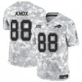 Cheap Men's Buffalo Bills #88 Dawson Knox 2024 F.U.S.E. Arctic Camo Salute to Service Limited Football Stitched Jersey