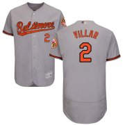 Wholesale Cheap Orioles #2 Jonathan Villar Grey Flexbase Authentic Collection Stitched MLB Jersey