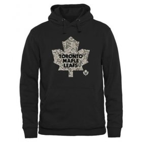 Wholesale Cheap Men\'s Toronto Maple Leafs Black Rink Warrior Pullover Hoodie