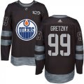 Wholesale Cheap Adidas Oilers #99 Wayne Gretzky Black 1917-2017 100th Anniversary Stitched NHL Jersey