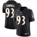 Wholesale Cheap Nike Ravens #93 Calais Campbell Black Alternate Men's Stitched NFL Vapor Untouchable Limited Jersey