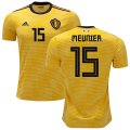 Wholesale Cheap Belgium #15 Meunier Away Soccer Country Jersey