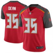 Wholesale Cheap Nike Buccaneers #35 Jamel Dean Red Team Color Men's Stitched NFL Vapor Untouchable Limited Jersey