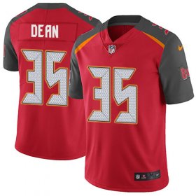 Wholesale Cheap Nike Buccaneers #35 Jamel Dean Red Team Color Men\'s Stitched NFL Vapor Untouchable Limited Jersey